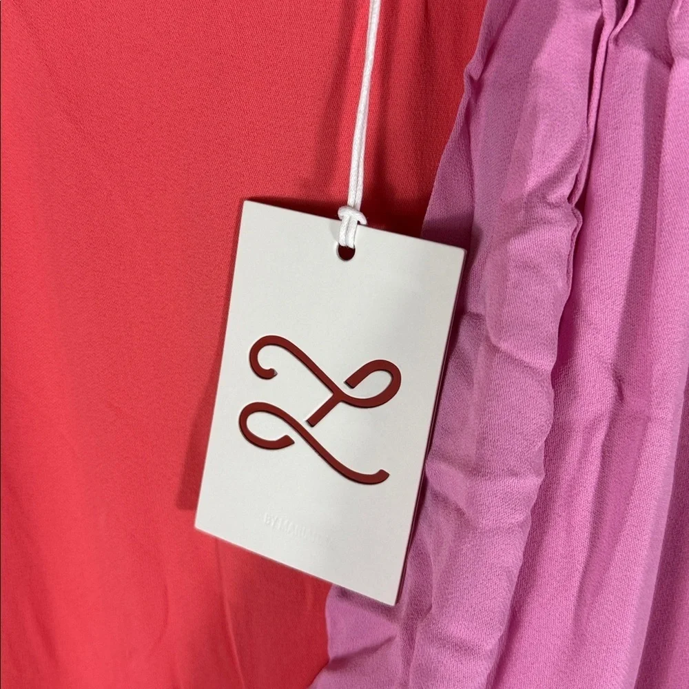 L’academie by Marianna Zita Midi Dress in Purple & Coral